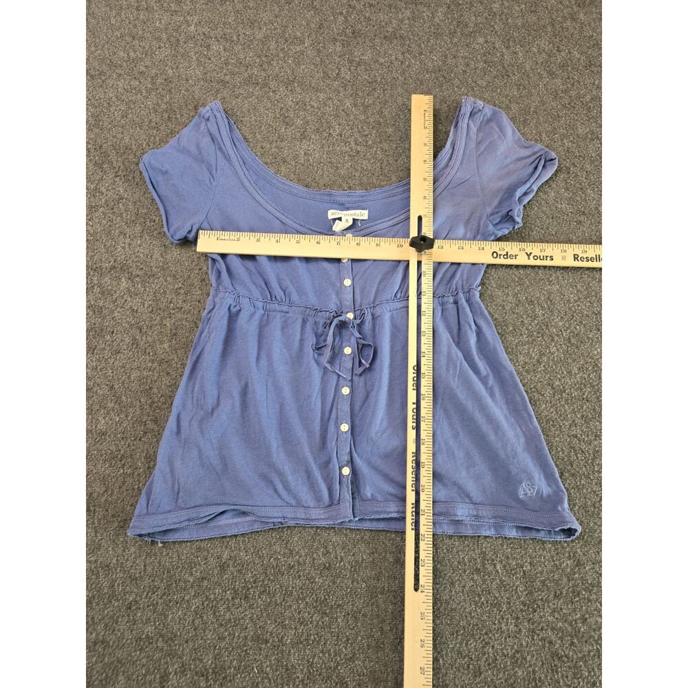 Aeropostale Y2K 2010 Button Front Babydoll Top Womans Sz M Bella Swan Fairycore - Picture 13 of 15
